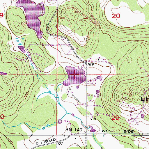 Topographic Map of San Juan Island Division, WA
