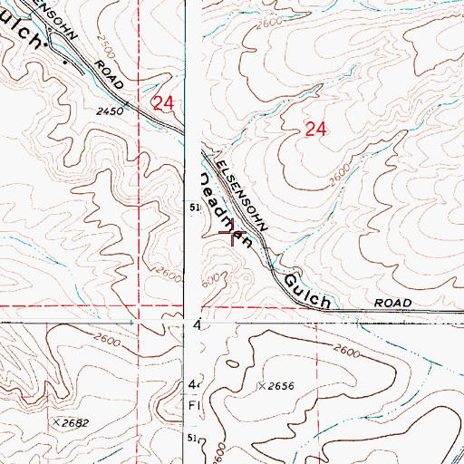 Topographic Map of Snake River Division, WA