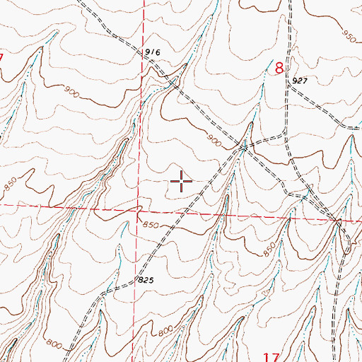 Topographic Map of South Benton Division, WA