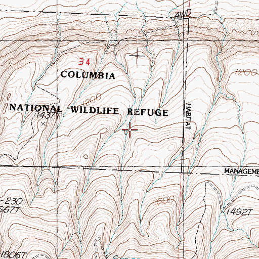 Topographic Map of Mattawa-Royal City Division, WA