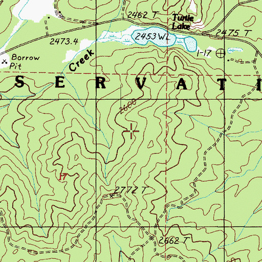 Topographic Map of Spokane Reservation Division, WA