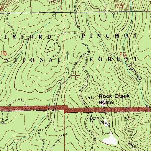 Topographic Map of Stevenson Division, WA