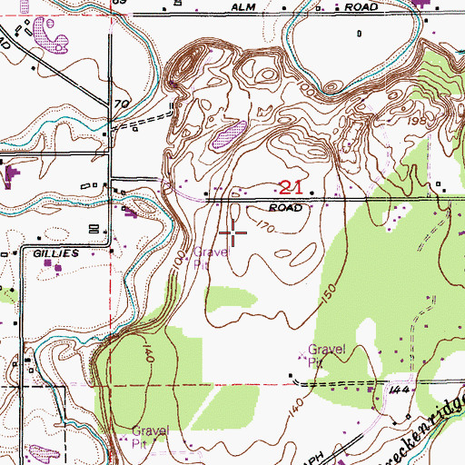 Topographic Map of Sumas Division, WA