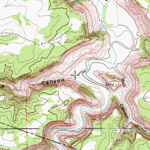 Topographic Map of Pine Canyon, CO