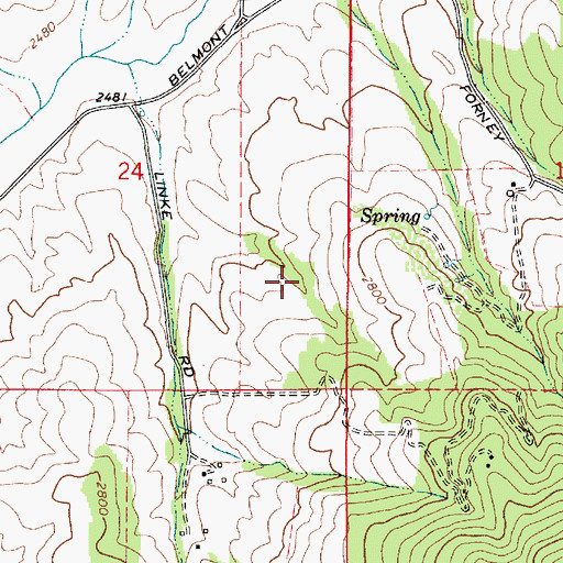 Topographic Map of Valleyford Division, WA