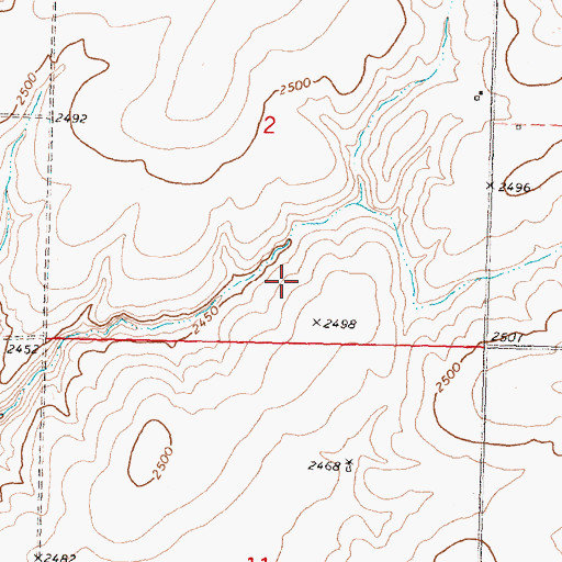 Topographic Map of Waterville Division, WA