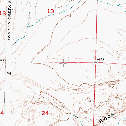 Topographic Map of Wilson Creek Division, WA