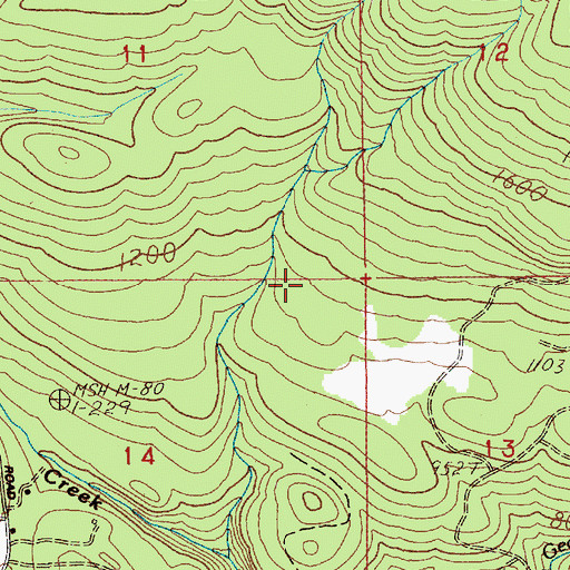 Topographic Map of Woodland Division, WA