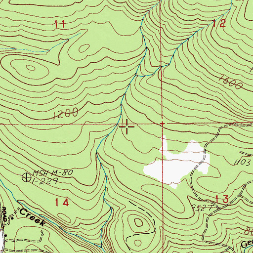 Topographic Map of Woodland Division, WA