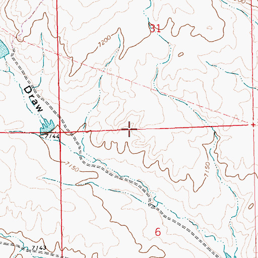 Topographic Map of Boulder Division, WY
