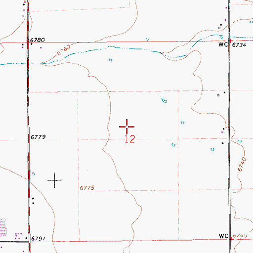 Topographic Map of Bridger Valley Division, WY