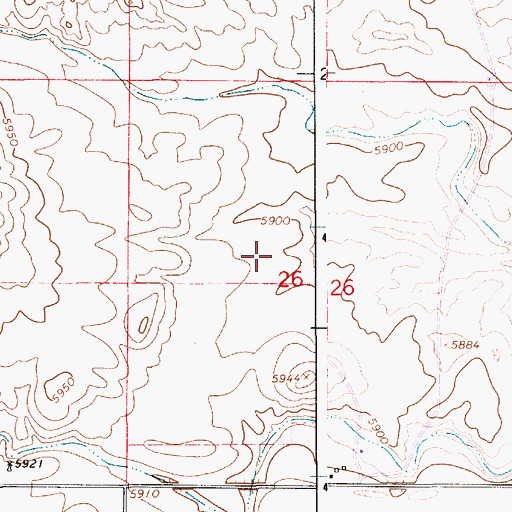 Topographic Map of Cheyenne East Division, WY