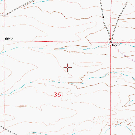 Topographic Map of Cheyenne West Division, WY