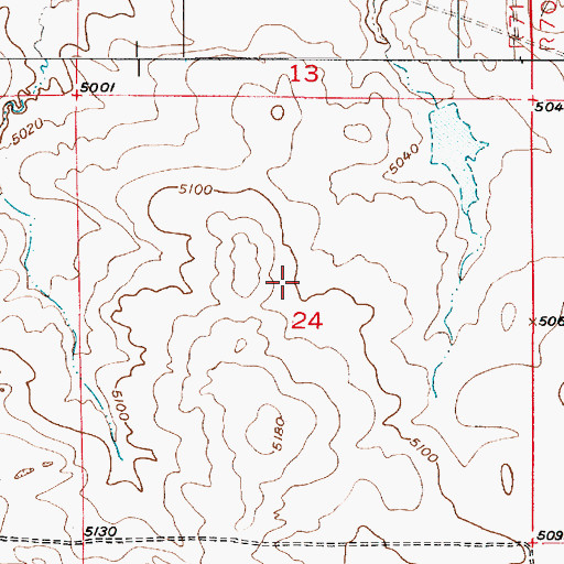 Topographic Map of Douglas Division, WY
