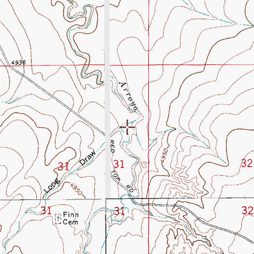 Topographic Map of Long Draw, CO