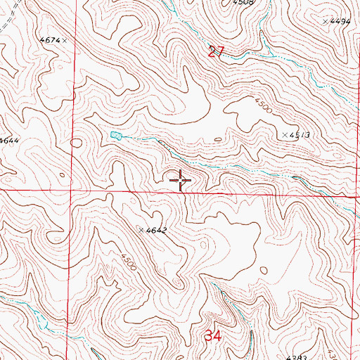 Topographic Map of Sheridan Division, WY