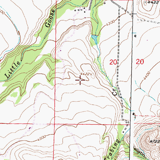 Topographic Map of Sheridan South Division, WY