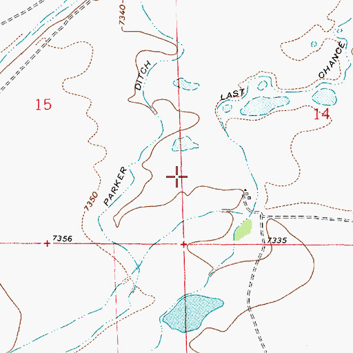 Topographic Map of South Albany Division, WY