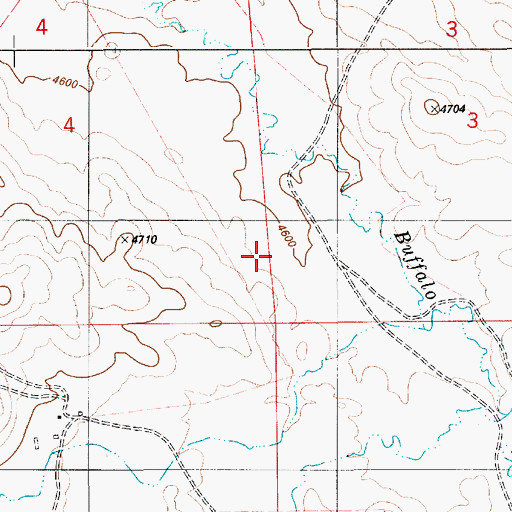 Topographic Map of Upton Division, WY