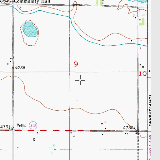 Topographic Map of Wheatland Division, WY