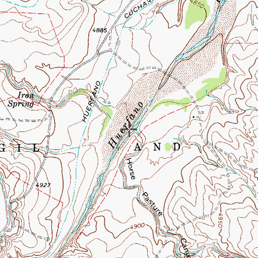 Topographic Map of Horse Pasture Canyon, CO