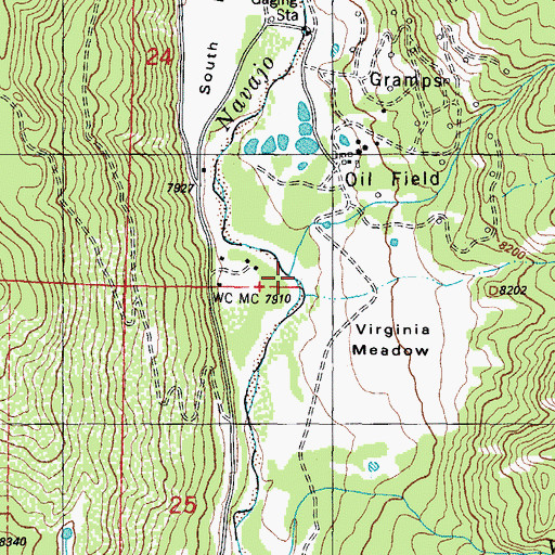 Topographic Map of Headache Creek, CO