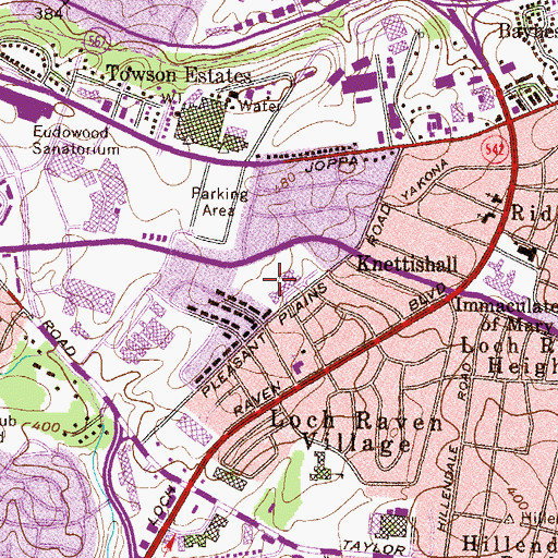 Topographic Map of Union Hall (historical), MD