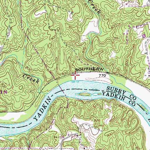 Topographic Map of Boyden Post Office (historical), NC