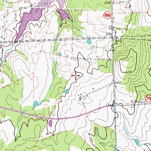 Topographic Map of Brambleton Regional Park Golf Course, VA