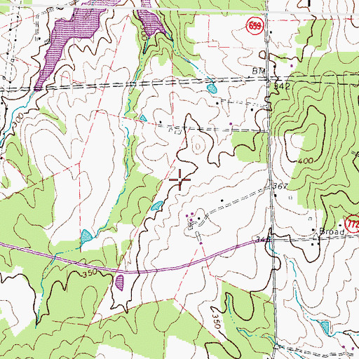 Topographic Map of Brambleton Regional Park, VA