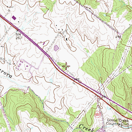 Topographic Map of Stone House at Harper Park, VA