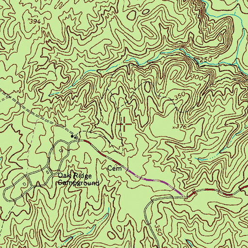 Topographic Map of Farms to Forest Trail, VA
