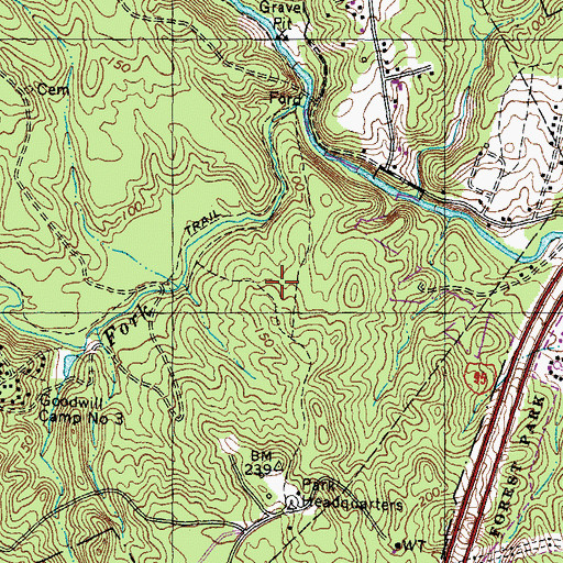 Topographic Map of Laurel Trail Loop, VA