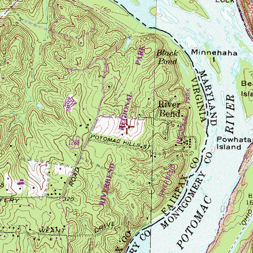 Topographic Map of Meadow Trail, VA