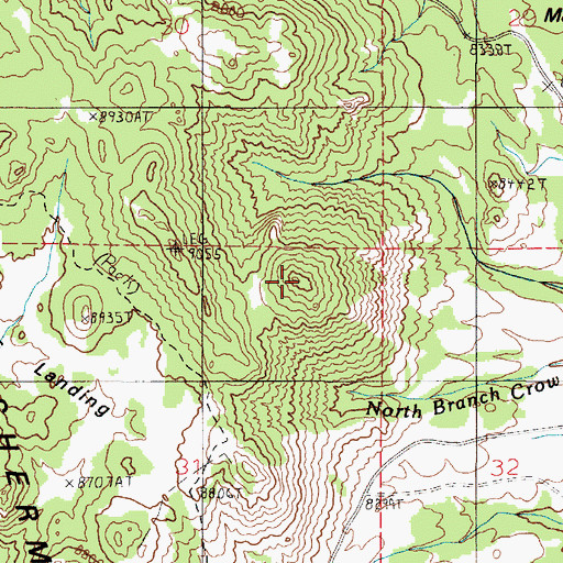 Topographic Map of Pole Mountain, WY