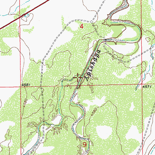 Topographic Map of Saunders Arroyo, CO