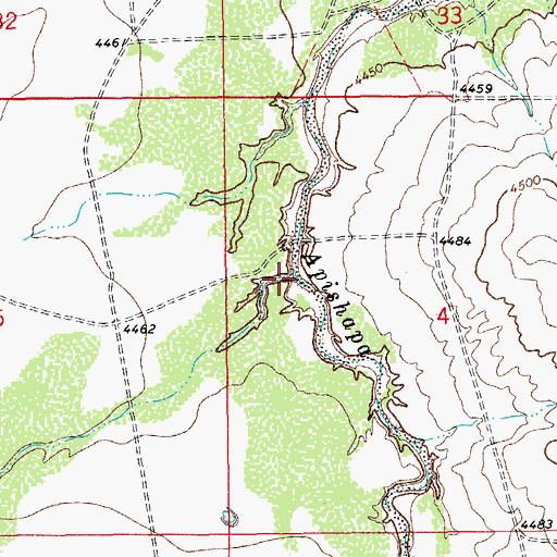 Topographic Map of Powell Arroyo, CO