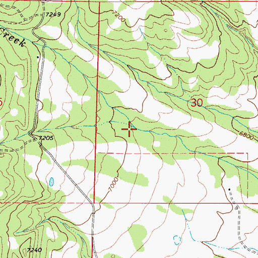 Topographic Map of Chitwood Branch South Apache Creek, CO