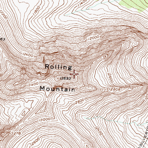 Topographic Map of Orlando Ditch, CO