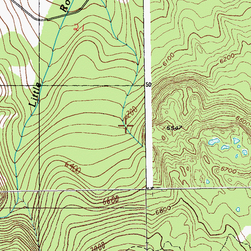 Topographic Map of Absarokee Division, MT
