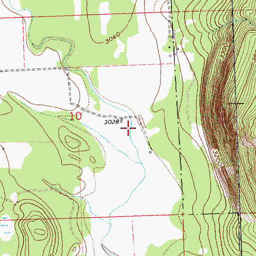 Topographic Map of Bad Rock-Columbia Heights Division, MT