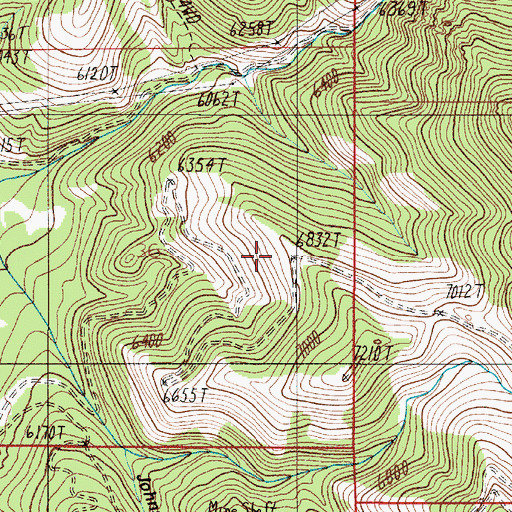 Topographic Map of Belgrade Division, MT