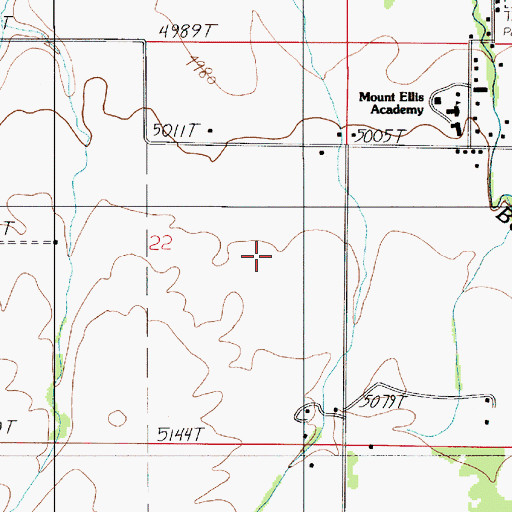 Topographic Map of Bozeman Division, MT