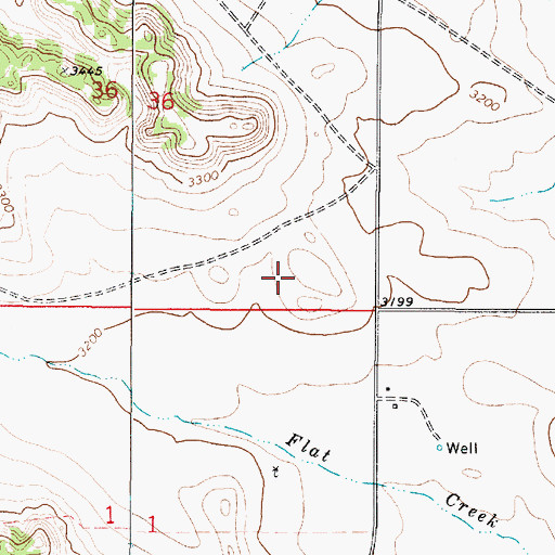 Topographic Map of Broadus Division, MT
