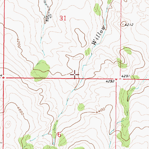 Topographic Map of Cascade Division, MT