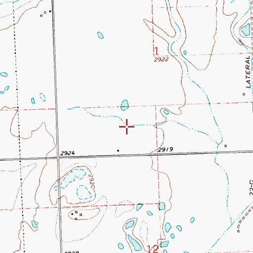 Topographic Map of Charlo Division (historical), MT