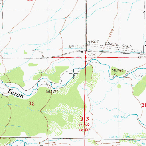 Topographic Map of Choteau Division, MT