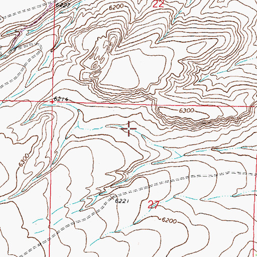 Topographic Map of Clark Canyon-Horse Prairie Division, MT