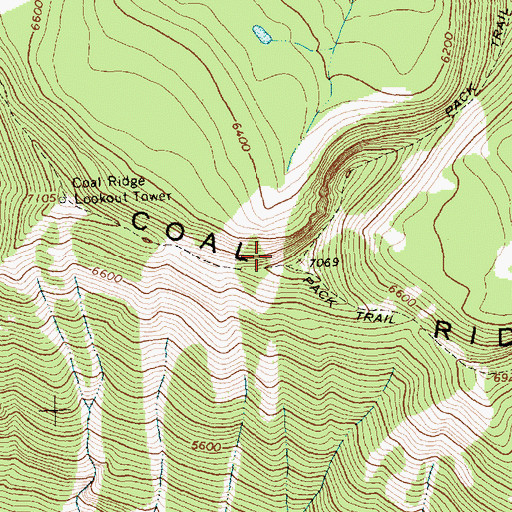 Topographic Map of Columbia Falls Division, MT