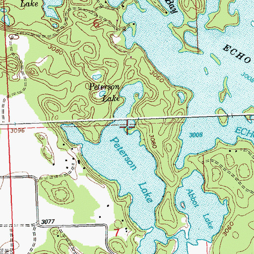 Topographic Map of Creston-Bigfork Division, MT